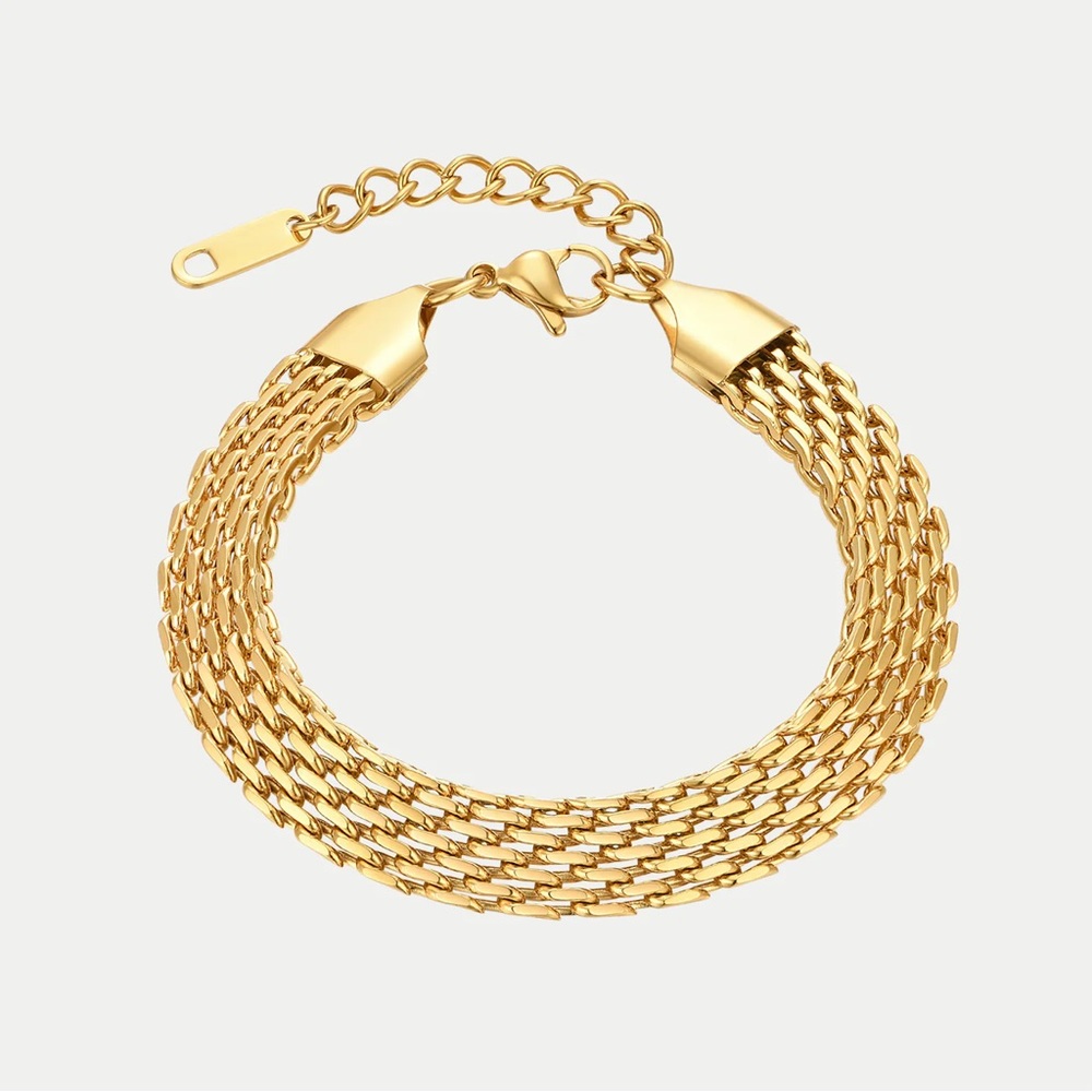 NEW: 18K Gold Chain Bracelet*Minimalist Bracelet*Waterproof Sweatproof
